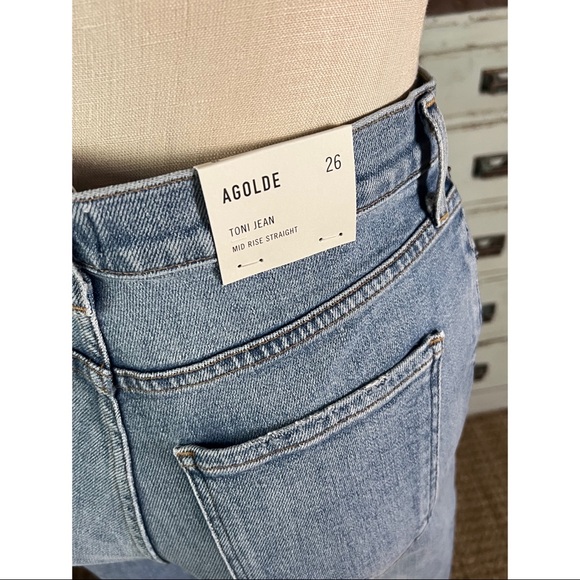 Agolde Toni Mid Rise Straight Jeans Size 26 - Picture 8 of 14